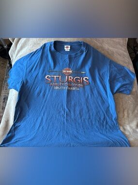 Harley-Davidson Blue Sturgis South Dakota Short Sleeve Tee